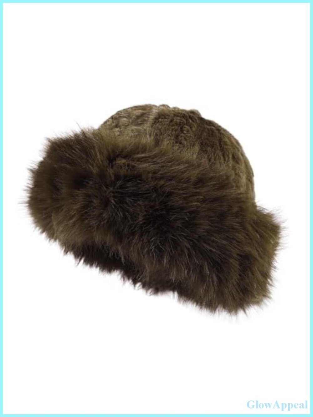 Women Faux Fur Bucket Hat Warm Plush Fluffy Winter Fisherman Hat Soft Foldable